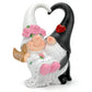 Zonling Wedding Gnomes - Romantic Anniversary Gifts for Couples, White Resin Decorations, Model VD-GD-VG2W