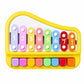 toyzenzy 2 in 1 Multicolored Key Keyboard Xylophone Piano, Preschool Kids Educational Knock Playing Musical Learning Instruments