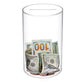 LMSNE Piggy Bank for Adults or Kids, Clear Piggy Bank Must Break to Open, Unopenable Acrylic Savings jar, Size 8'' H x 5'' Diame