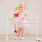 June Garden 30" XL Ballerina Princess Polina Plush Doll - Soft Polyester, Pink Outfit - Perfect Gift for Toddlers and Little Girls