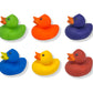 Cool Rubber Ducks (2') Standard Size. (12 Pack) Cute Duck Bath Tub Pool Toys. (Solid Color Rubber Duckies)