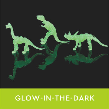 Carolart Dinosaur Sensory Bin,Dinosaur Toys For Toddler Boys And Girls,Include Glow In The Dark Dinosaur,Easy Storage Sensory To