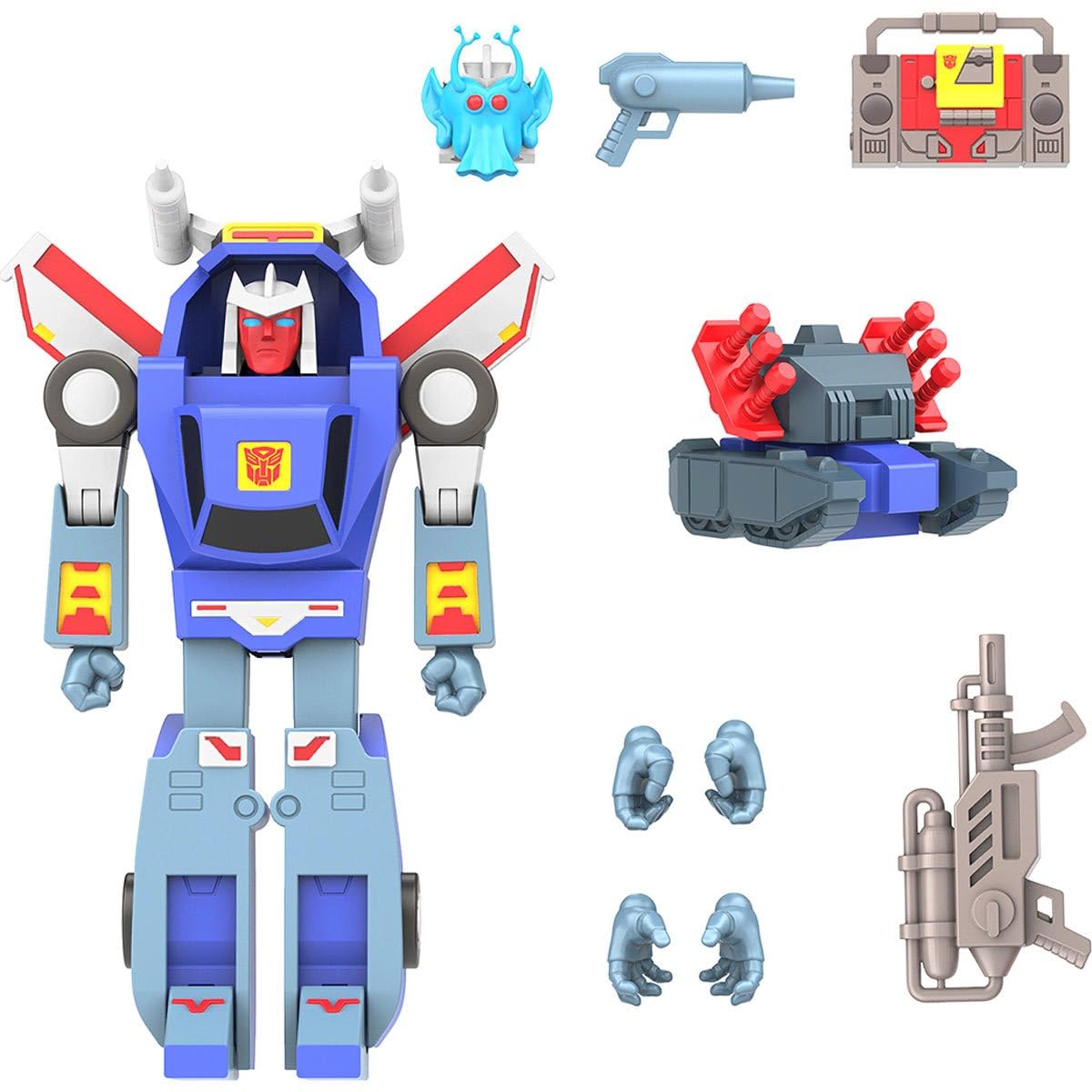 Super7 ULTIMATES! Transformers Tracks (G1 Cartoon) - 7.5 Transformers Action Figure with Accessories Classic Cartoon Collectibles and Retro Toys