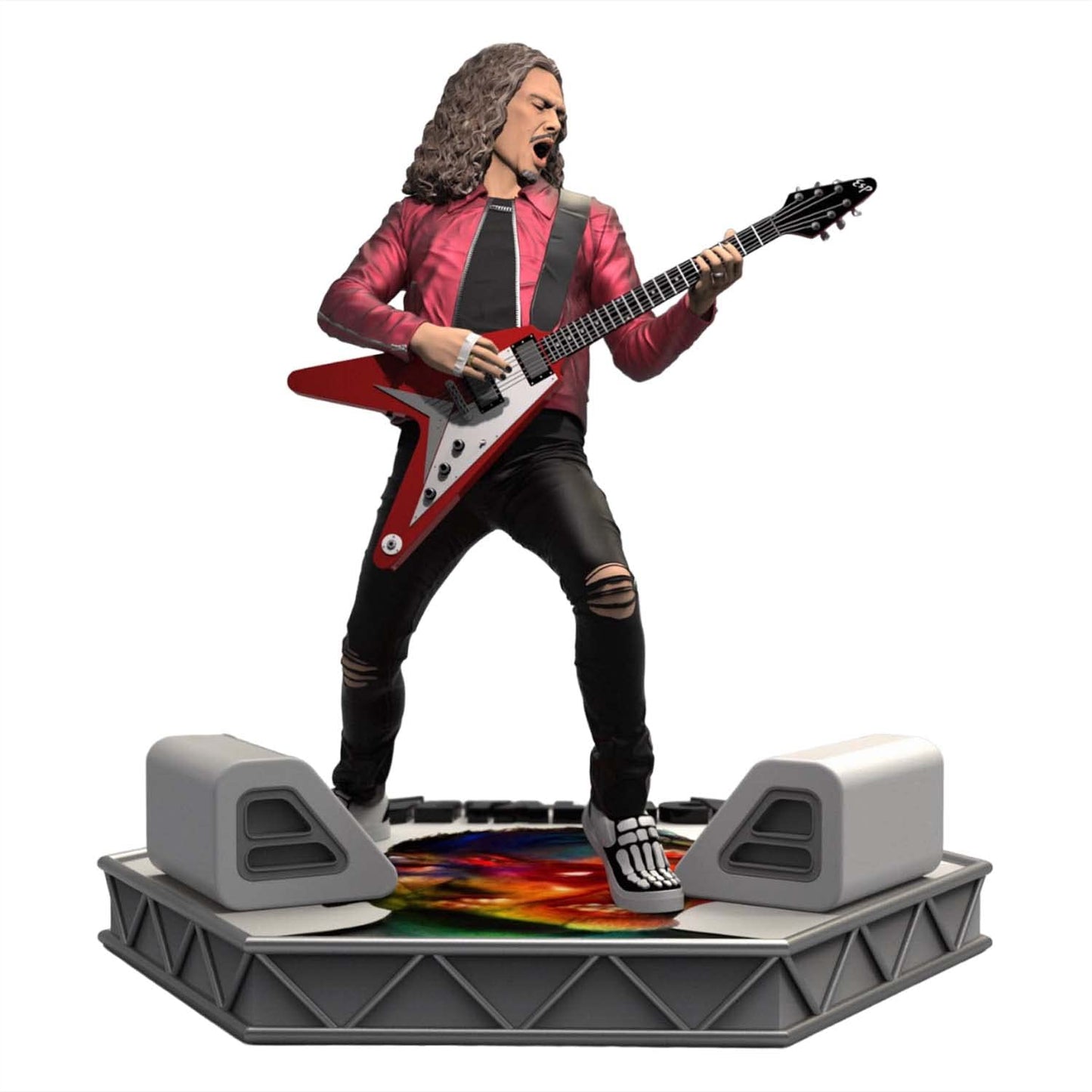 Knucklebonz - Kirk Hammett (Metallica) Limited Edition Collectible Statue (Only 3000 Created) - Rock Iconz, Officially Licensed, Includes Coa