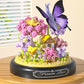 582 PCS Micro Brick Flower Butterfly Bouquet Building Sets  Animals Botanical Collection Blocks Model for mature-themed Toys Home Decor and Office Art Creative Gift Women  Mom Girl - Valentines Day Gift