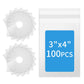 DEDC Team Bags Sleeves for Semi-Rigid Card Holder (100)