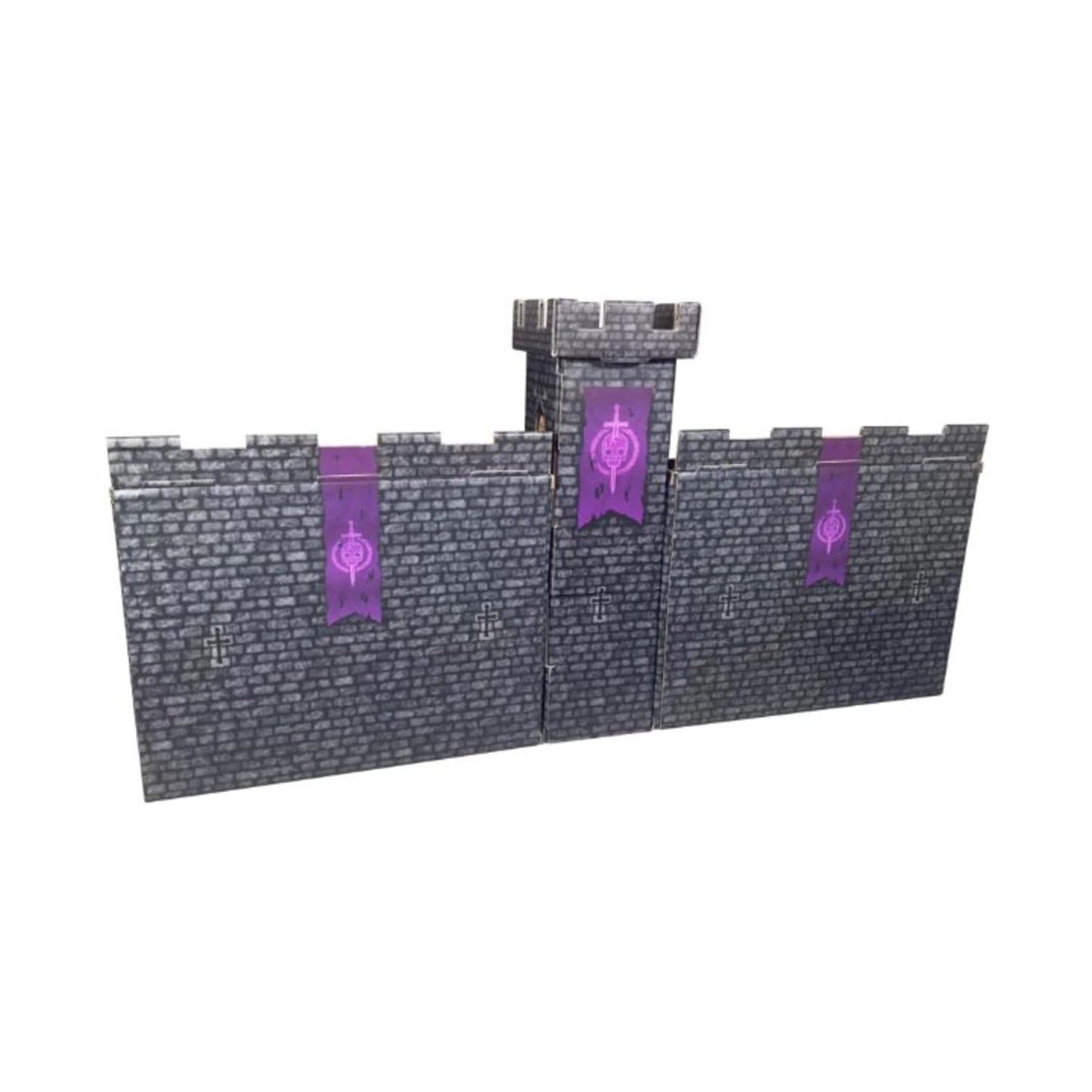 Dark Castle Keep Dice Tower & 2 Wall Dm Screens W/Magnetic Initiative Turn Tracker