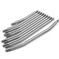 QUE-T 10pcs Stainless Steel Steering Pull Rod Link Linkage for 1/10 RC SCX10 Crawler Car,324mm Wheelbase