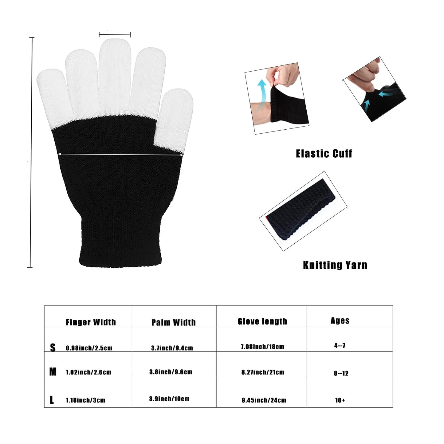 Coceleryre Led Gloves Light Up Gloves Boys Cool Toys 6 Modes Flashing Fun Toys For 4 5 6 7 Year Old Kids Gift