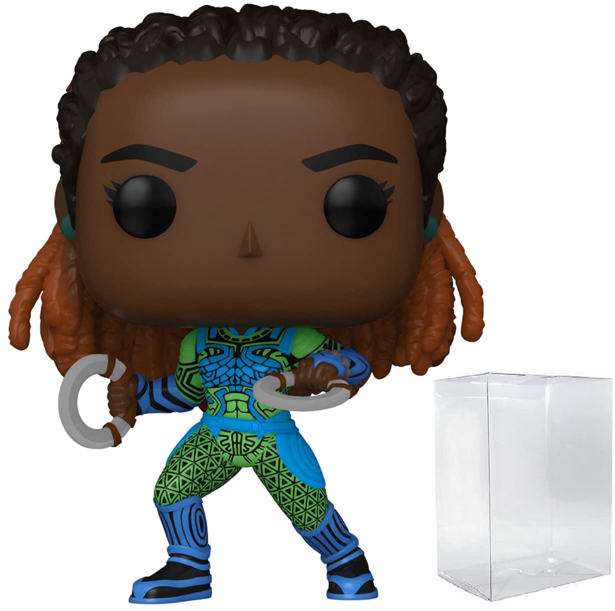 Pop Marvel: Black Panther: Wakanda Forever - Nakia Funko Vinyl Figure (Bundled With Compatible Box Protector Case), Multicolored