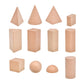 MYADDICTION 12Pcs 3D Shapes Geometric Solids Math Game Blocks for Children Birthday Gift