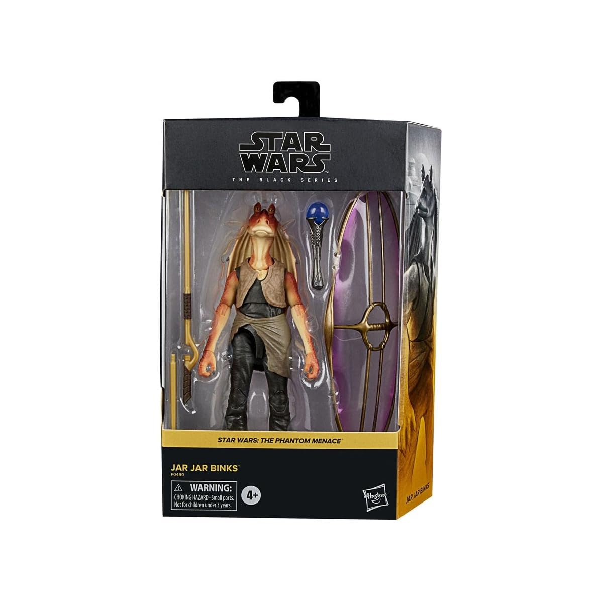 STAR WARS The Black Series Jar Jar Binks 6-Inch Action Figure, Deluxe Collectible, Black, Model F0490, For Kids Ages 4 and Up