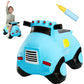 INPANY Bouncy Car Toys for 2 3 4 Year Old, Toddlers Boys Girls Gifts, Kids Ride on Trucks Toys, Outdoor Inflatable Rubber Hopper