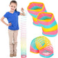 The Dreidel Company Jumbo Square Coil Spring Rainbow, Party Favor For Kids, 4.75' (120Mm) Individually Wrapped (2-Pack)