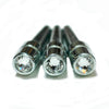 WE Games Chrome Cribbage Pegs with Austrian Crystals - Set of 3 - Crystal Clear