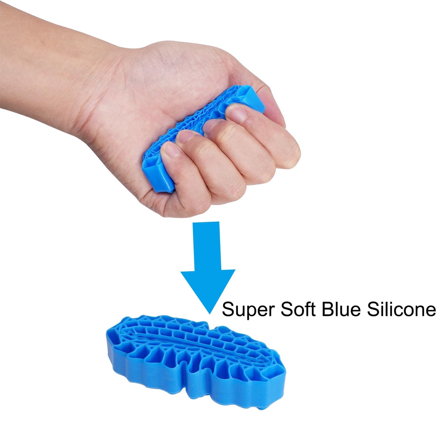 Super Soft 1.0 Inch Blue Silicone Rubber Inserts for 60-64 * 24-26mm Tires (for 60-64 * 24-26mm Tires)