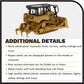 Diecast Masters CAT Caterpillar D6 Track Type Tractor Dozer with SU cutting edge and Operator High Line Series 1/50 Diecast Model 85553