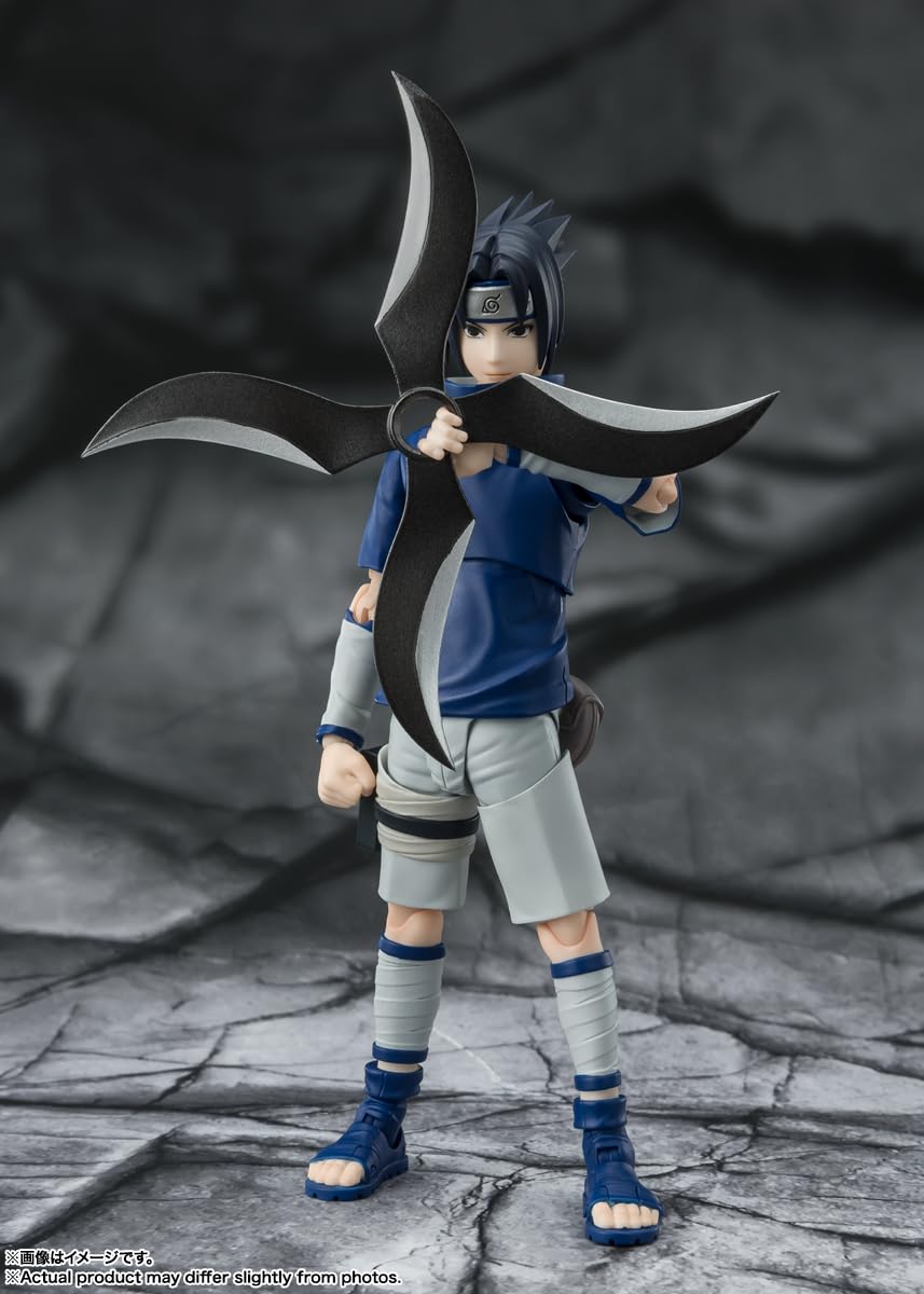 TAMASHII NATIONS - Naruto - Sasuke Uchiha -Ninja Prodigy of The Uchiha Clan Bloodline-  Bandai Spirits S.H.Figuarts Action Figure