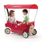 Step2 All Around Canopy Wagon, Kids Ride On Toy, Stroller Substitute, Includes Seat Belts, Made Of Durable Plastic, Max Weight 75 Lbs., For Toddlers 1.5-5 Years Old
