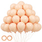 Voircoloria 105Pcs Pastel Orange Balloons 12Inch Party Latex Balloons For Boys Girls Birthday Baby Shower Gender Reveal Wedding