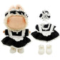 Eayaele Clothes for Labubu - 3PC Set with Shoes for 6.7 Inches Doll  enhanced Outfit with Accessories  Stylish Clothes for Labubu (NO Doll)(Black Maid)