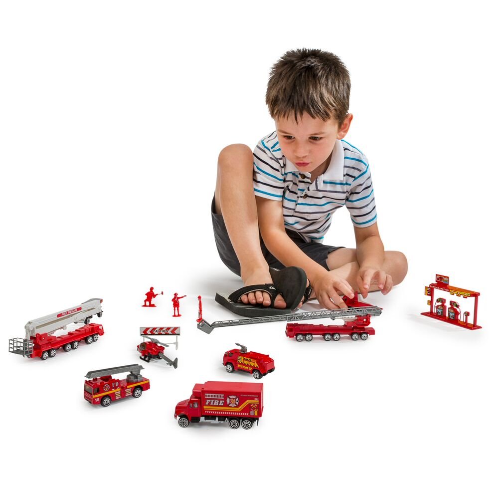 Big Daddy Fire Rescue Toy Play Set Includes Over 40 Fire Truck Toy And Accessories To Create The Perfect Emergency Scene