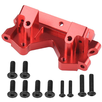 Hobbypark Aluminum Front Bulkhead Upgrade Parts for 1/10 Traxxas Slash 2WD Rustler Stampede Bandit Replace 2530 2530A, Red Anodi