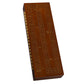 We Games 3 Player Wood Cribbage Set - Easy Grip Pegs And 2 Decks Of Cards Inside Of Board - Walnut Stained