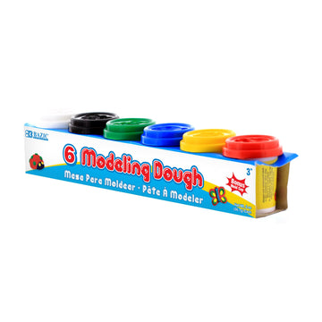 BAZIC 3310 2 Oz. Multi Color Modeling Dough (6/Pack)