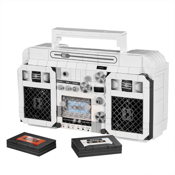 Elaicree Retro Mini Radio Building Blocks Set Gifts For Christmas, Birthday, Valentine'S Day, Thanksgiving, 645Pcs Vintage Radio