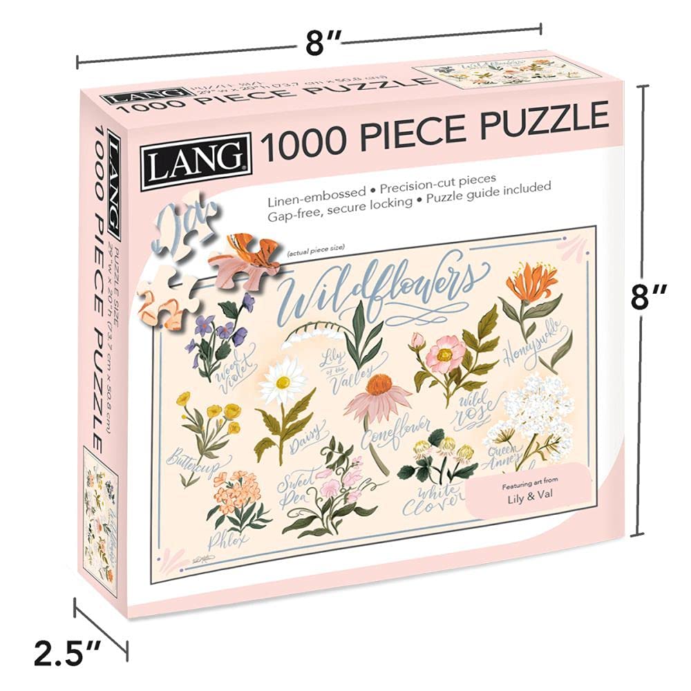Lang Wildflowers Puzzle - 1000 Pc (5038054), Multicolor