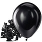 Bezente Black Balloons Latex Party Balloons - 150 Pack 5 Inch Matte Black Helium Balloons For Black Themed Birthday Graduation B