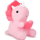 Pink Loving Dinosaur Stuffed Animal, 11.8'' Kawaii Soft Dino Plush Hug Heart , Dinosaur Plushie Birthday Gift For Her Girls Boys