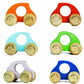 Natural.Toys Wooden Push Pull Toy Car Combo Of 6 Cars(Red, Blue, Green, Yellow, Orange, Violet)