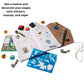 Innovative Designs Harry Potter Journal Set For Kids – Smash Leather Journal Kit With Stickers, Stamps & Tape