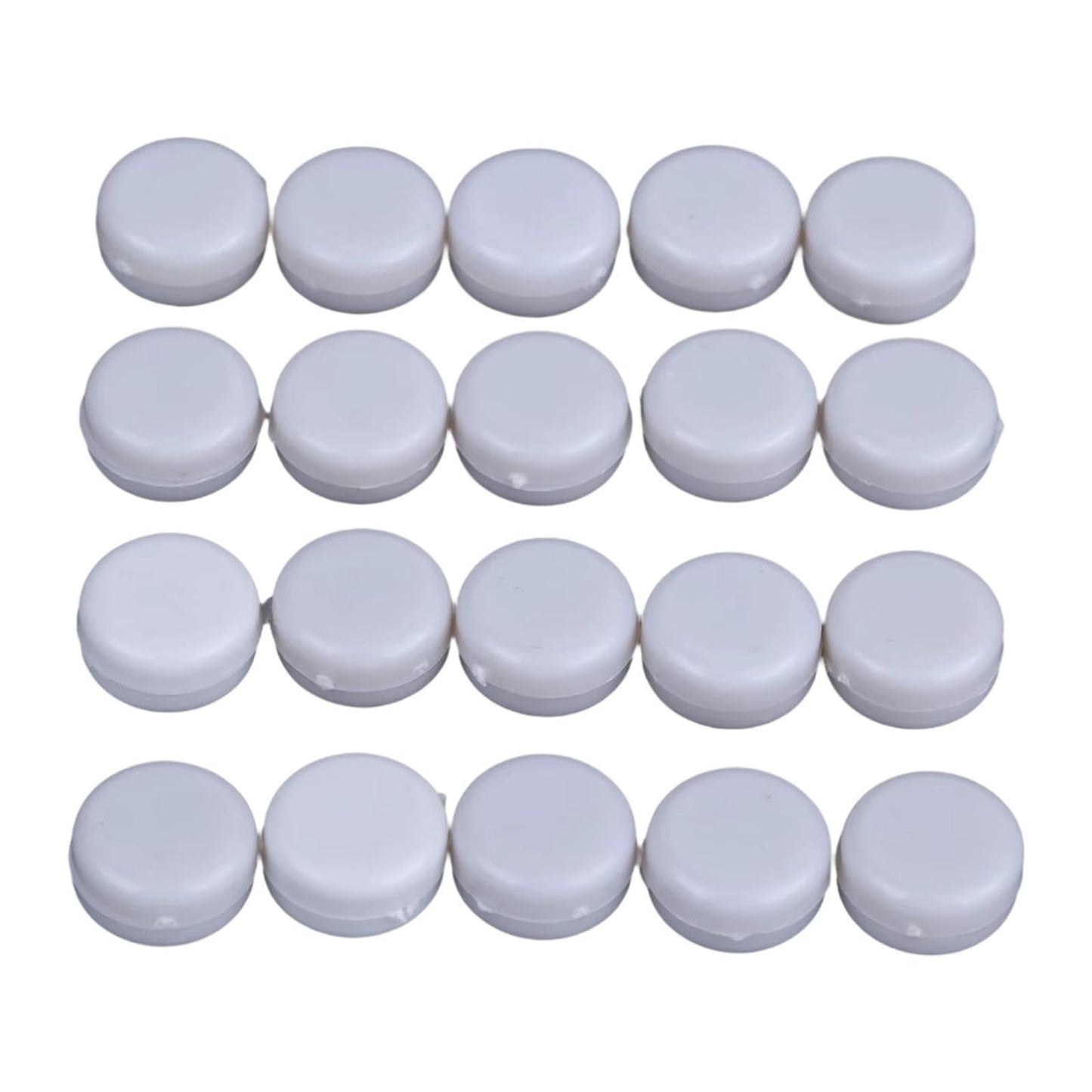 Zoomella Toys Rattle Boxes Puppet Dolls Versatile White Round Accessories Diy Pet Toy 1.5Cm