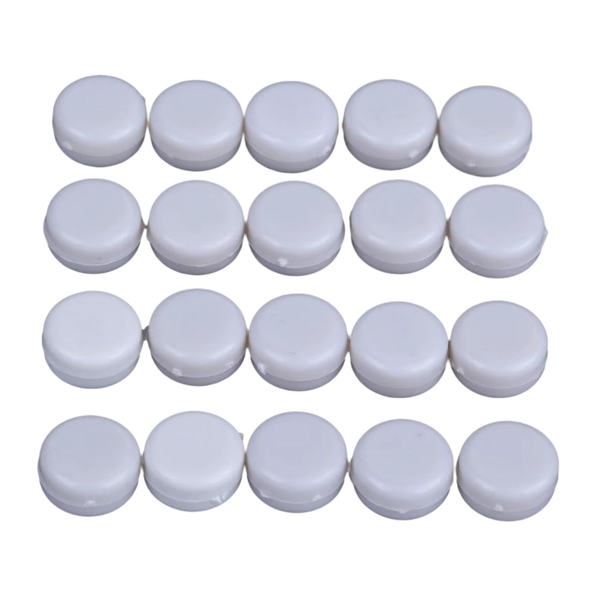 Zoomella Toys Rattle Boxes Puppet Dolls Versatile White Round Accessories Diy Pet Toy 1.5Cm