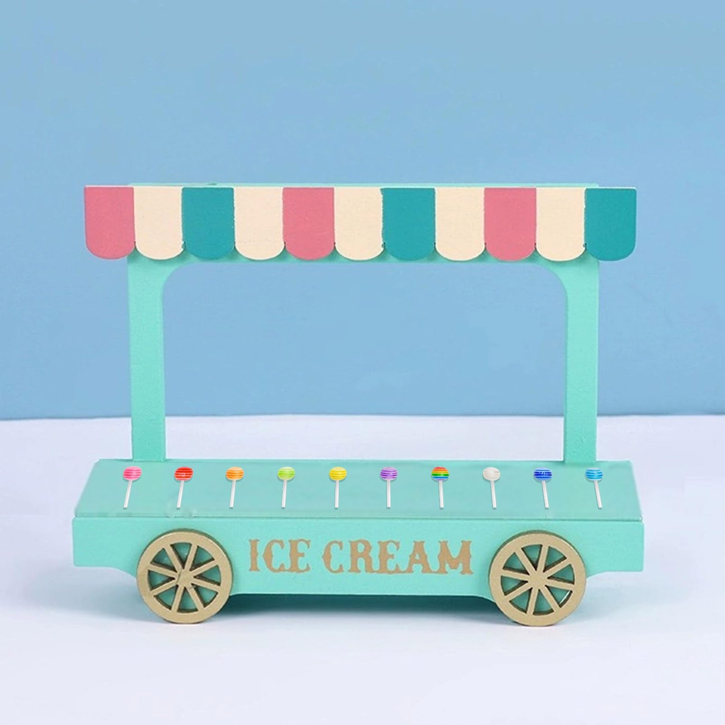 WOZADU 200 PCS Mini Resin Lollipop Figurines for Crafts Luminous Tiny Resin Animal Miniature Things for Dollhouse Fairy Garden Micro Landscaping Decoration Cake Toppers Decor