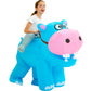 One Casa Blow Up Party Costume,Inflatable Costumes for Kids,Riding Hippo Costume,Halloween Costumes for Girls Boys (7-10YRS)