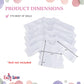 Emily Rose 18 Inch Doll Clothes Value Basics Bright White 5-Pack Long Sleeved T-Shirts Tee For Crafting Activity | Compatible Wi