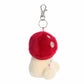 Aurora Adorable Palm Pals Amanita Mushroom Clip-On- Fun Collectible Plush For Kids and mature-themed Collectors - Perfect For Backpacks and Birthday Gifts - Red 4 Inches