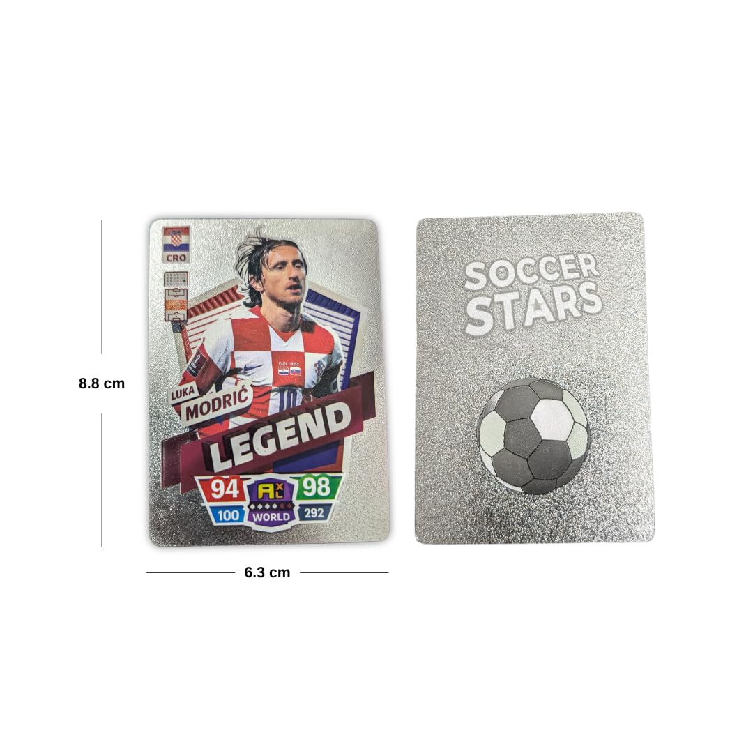 Soccer Trading Cards 2025-26 | 3 Packs - 33 Collectible Cards for Fans & Players Black  Gold & Silver Soccer Mystery Cards Packs Different Cards in Each Set - Try & Collect Them All