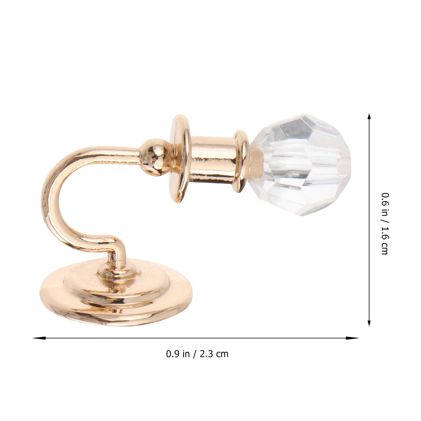 Beaupretty 2PCS Dollhouse Chandelier Miniature Dollhouse Lights 1: 12 Miniature Wall Sconce for DIY Dollhouse Landscape Garden D