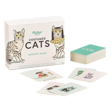 Ridley’S Costume Cats Memory Game – Includes 50 Matching Cards And Instructions – Memory Card Game Featuring Well-Dressed Cats – Fun For All Ages, Makes A Great Gift Idea