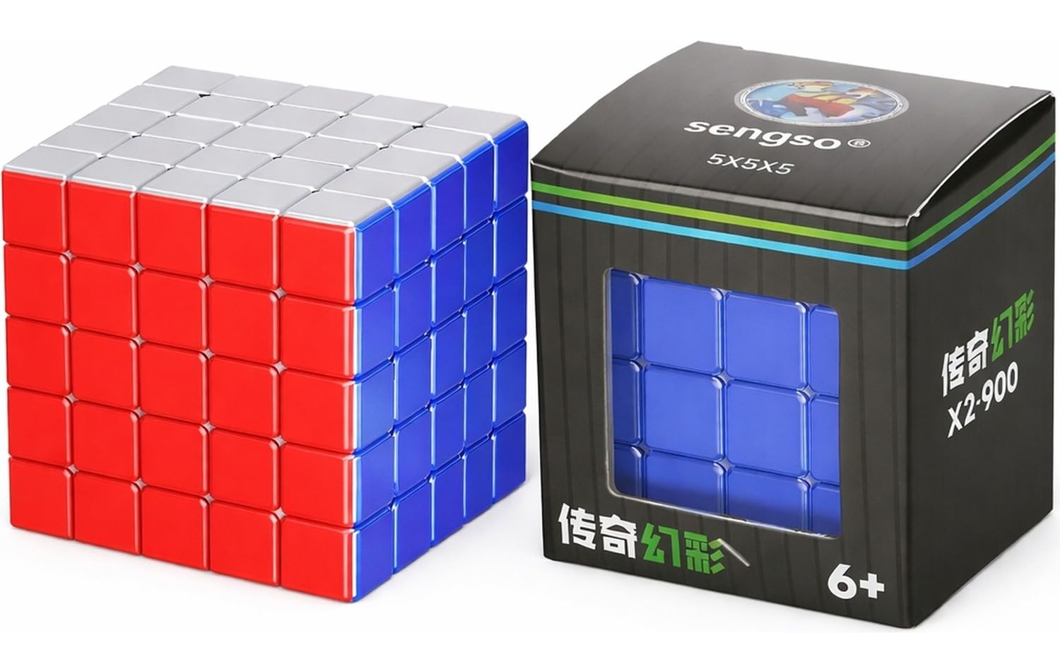 Hawkister Kids Sengso Legend 5X5 Metallic Speed Cube Metallic 5X5X5 Magic Cube Puzzle
