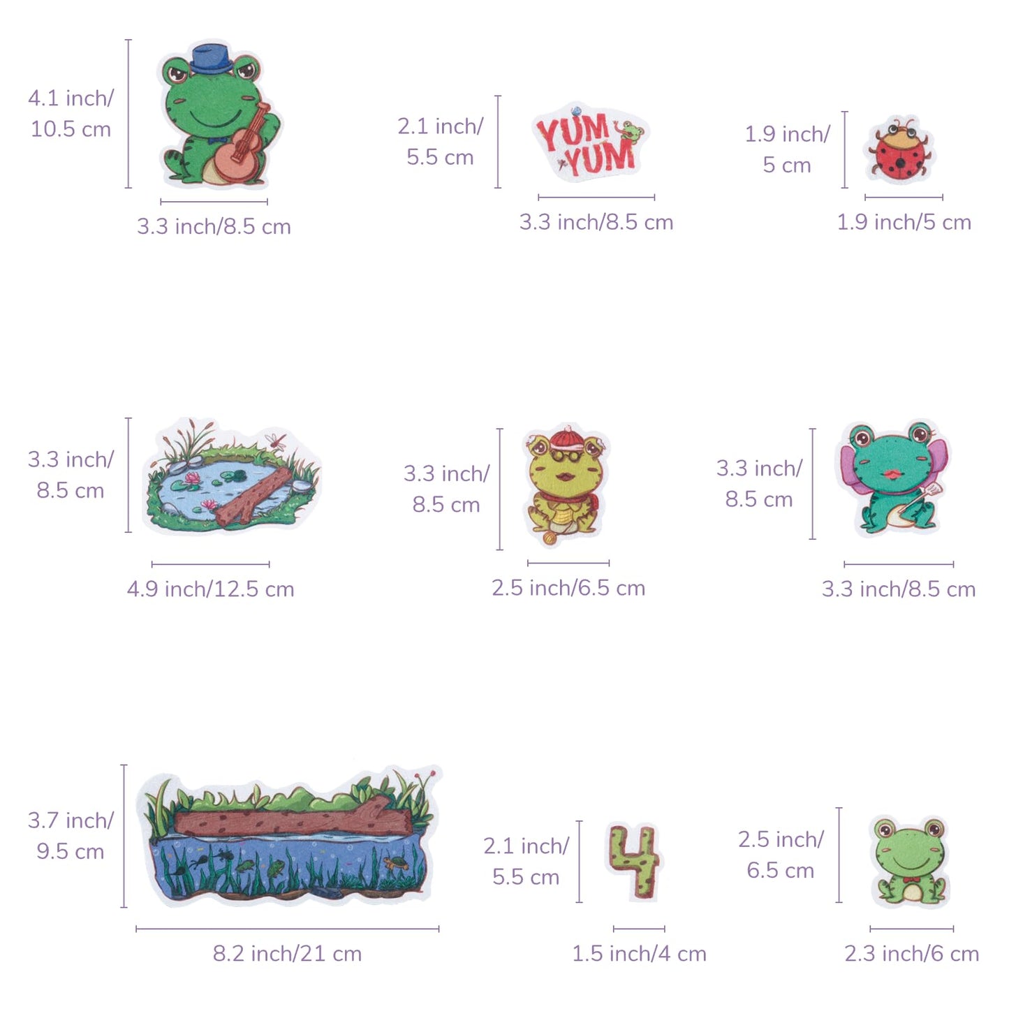 Chefan Felt Flannel Board Stories For Toddler,5 Little Speckled Frogs,Number Game,Recognize Animals,Practical Ability