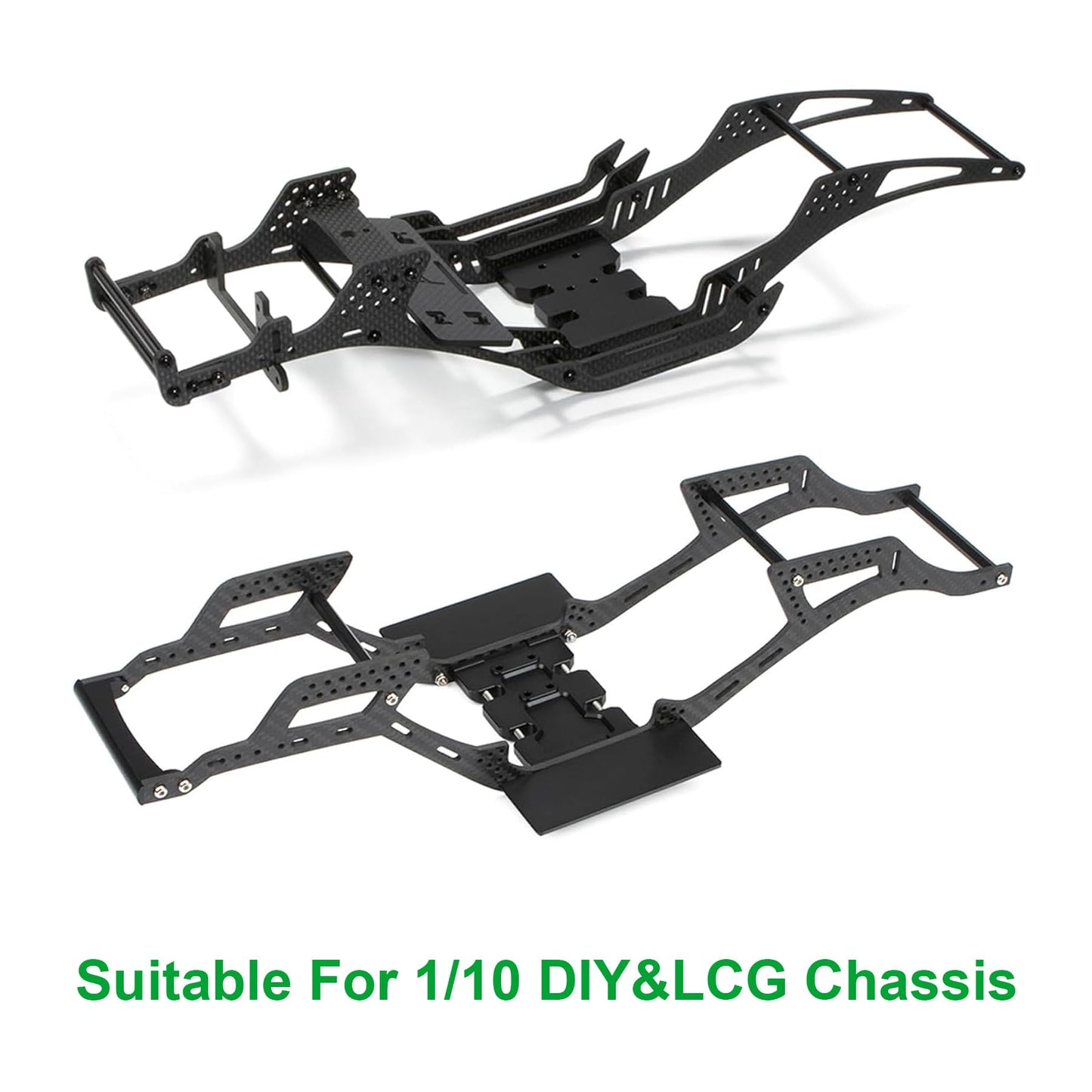 AMK 1/10 Transmission 30% OD Transfer Case Forward Motor Mount with Delrin Spur Gear for 1/10 RC Crawler Axial SCX10 II Element