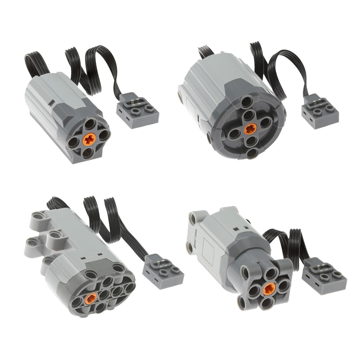 AUSEM 4pcs TechnicMotor PowerFunctions Set Compatible with Major Brands TechnicParts MMotor8883 LMotor88003 XLMotor8882