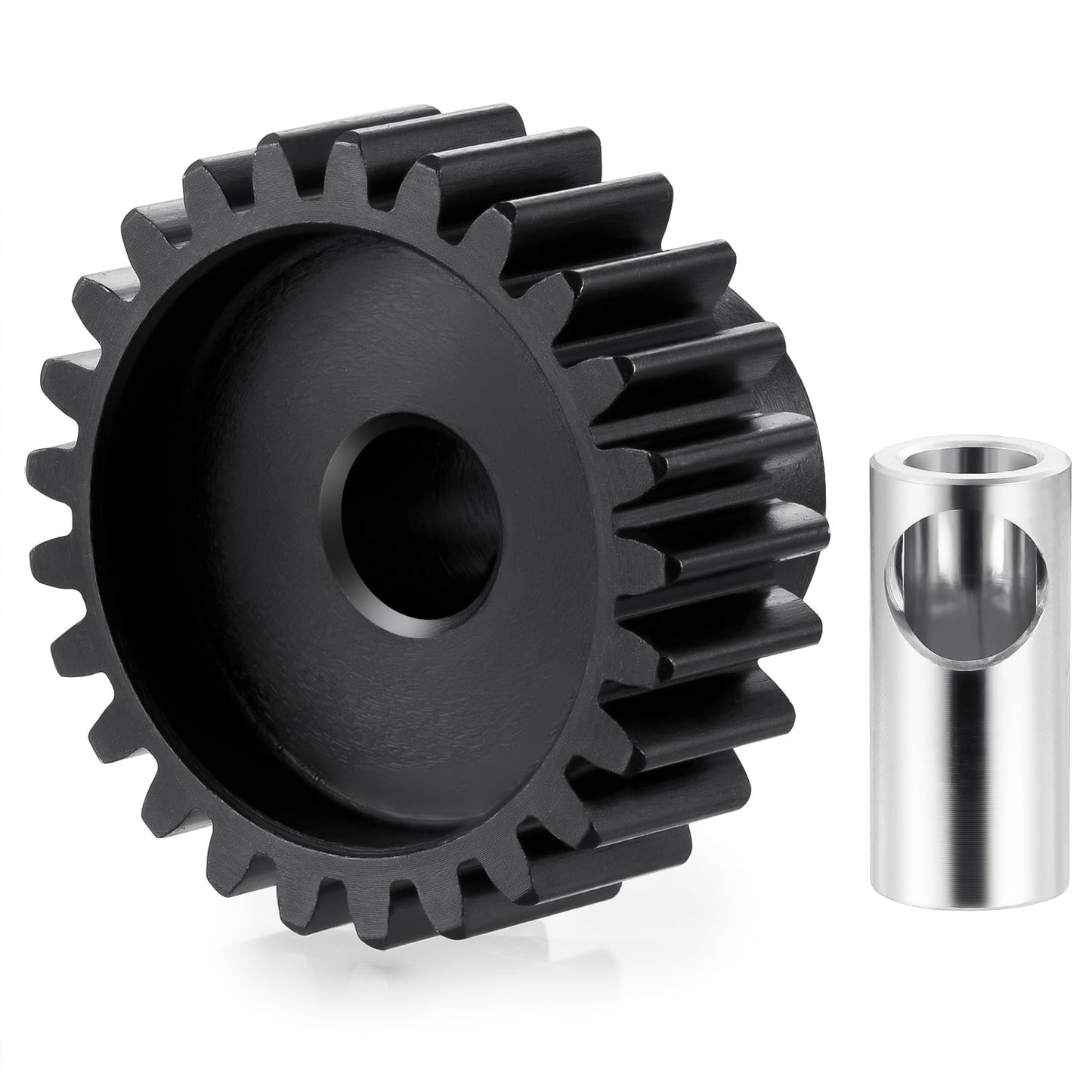 Brkrc Steel 32P 5Mm Pinion Gear 25T 26T 28T 29T 30T 31T 32T 33T 34T 35T 36T 37T 38T Motor Gears For 1/10 1/8 Rc Car Parts (25T)