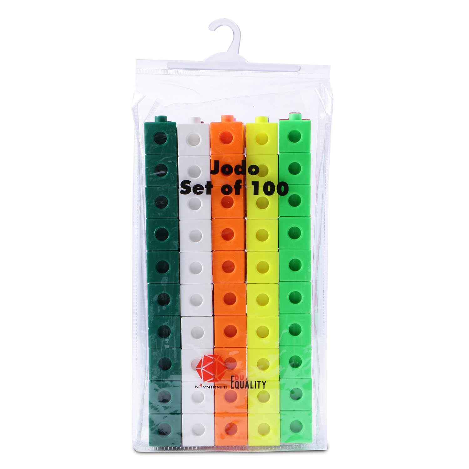 Navnirmiti Jodo Block Set Of 100 | Educational Construction Toy For Imagination And Creativity